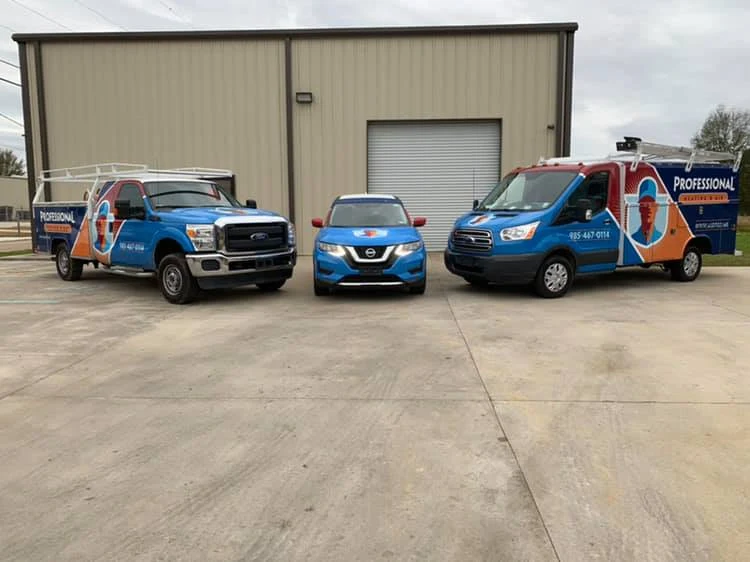 Professional Heating & Air's Trucks