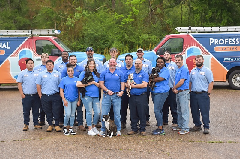 Our team with our dogs