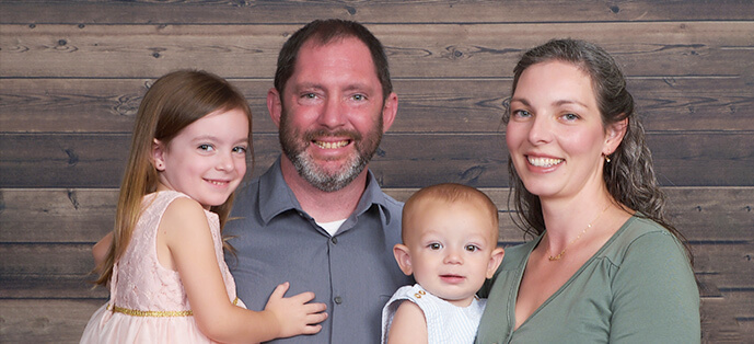 Owner James Barras and family