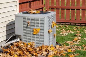 fall-leaves-around-ac-condenser